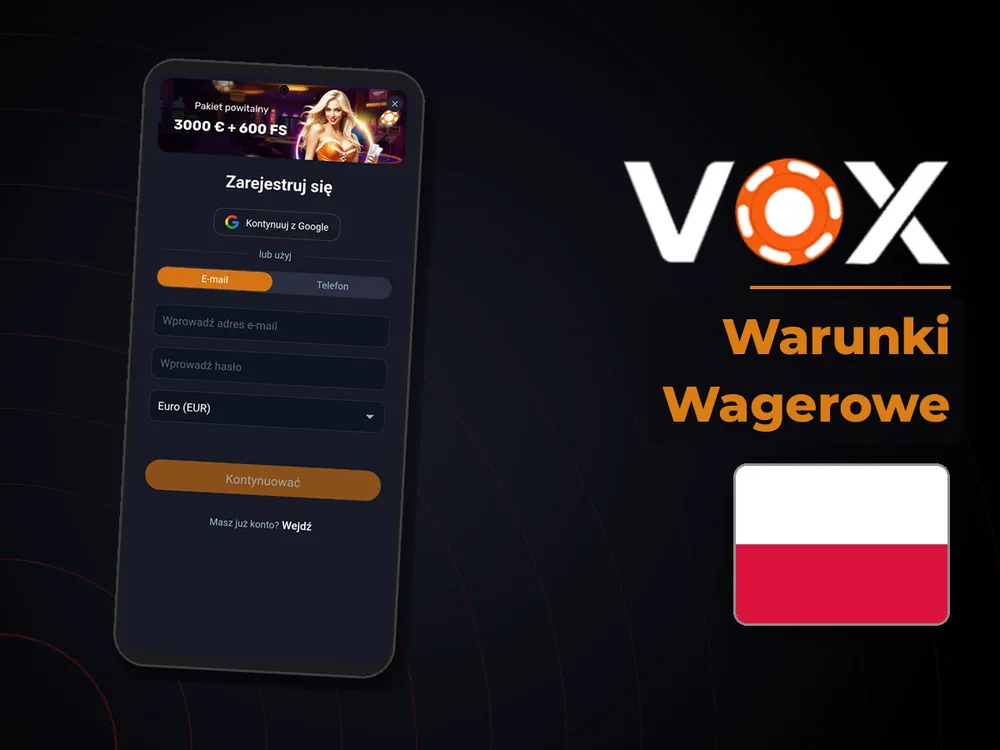 vox casino - Warunki Wagerowe