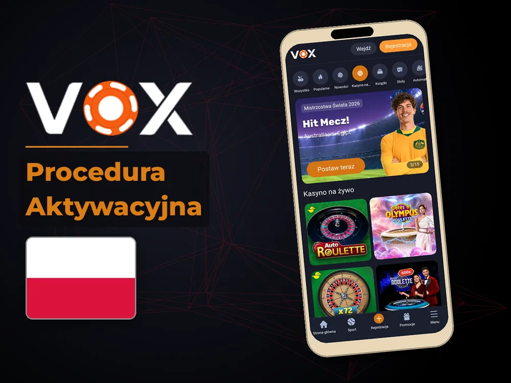 vox casino - Procedura Aktywacyjna