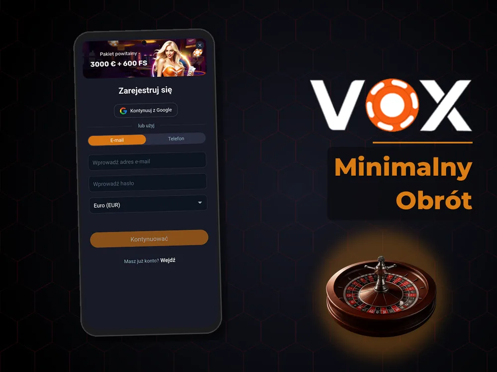 vox casino - Minimalny Obrót