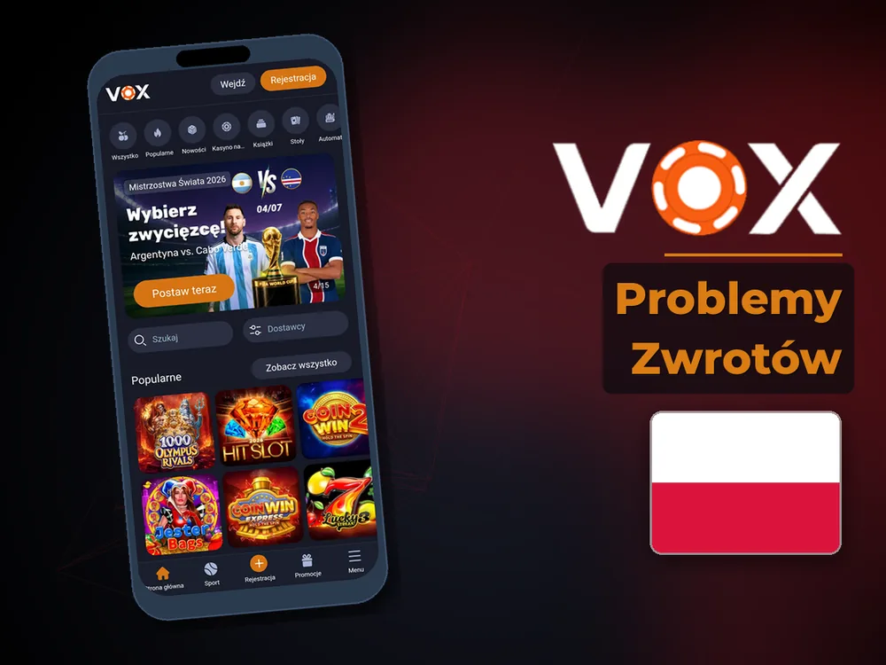 vox casino - Problemy Zwrotów