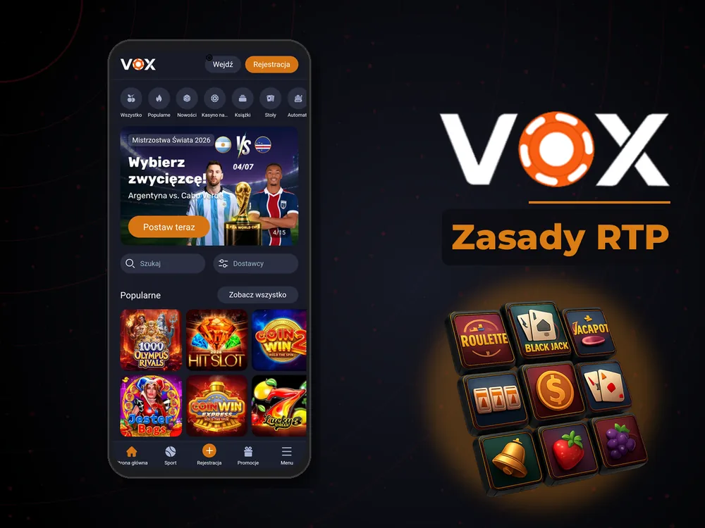 vox casino - Zasady RTP