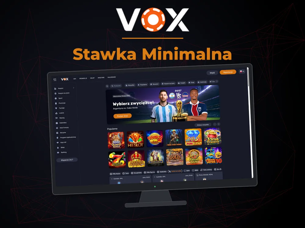vox casino - Stawka Minimalna