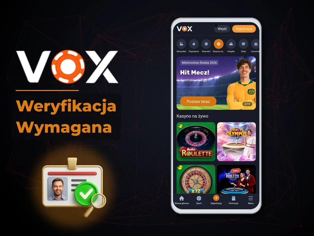 vox casino - Weryfikacja Wymagana