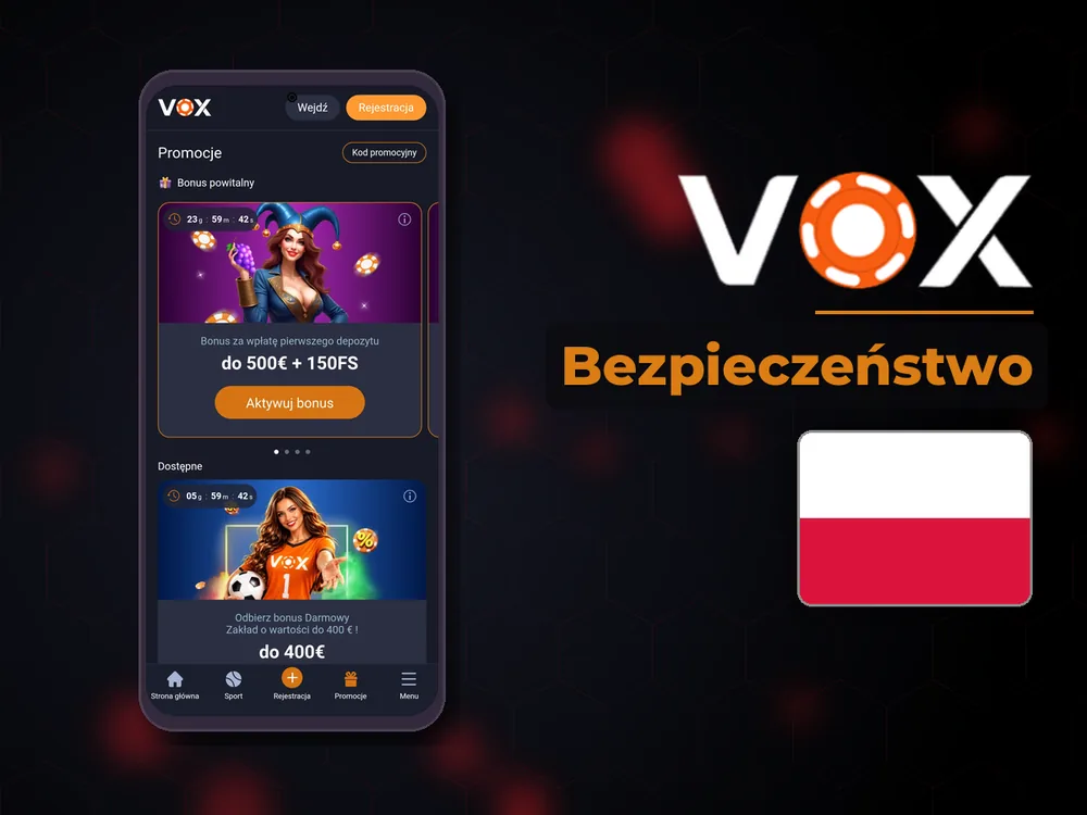 vox casino - Bezpieczeństwo