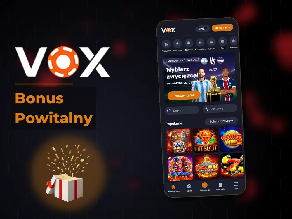 vox casino - Bonus Powitalny