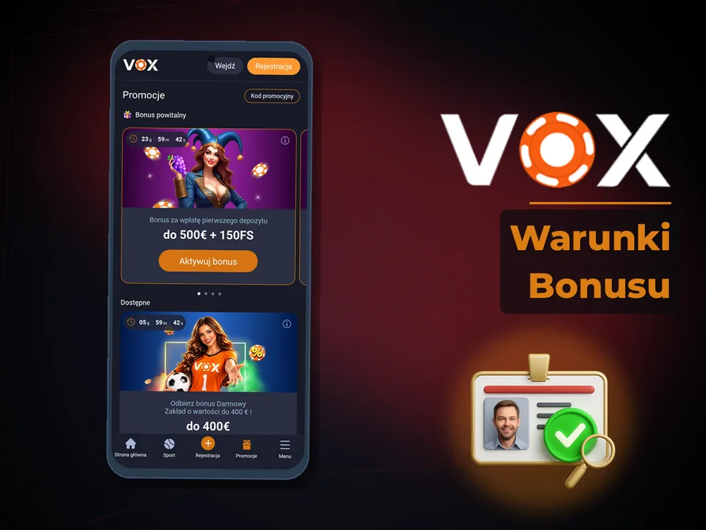vox casino - Warunki Bonusu