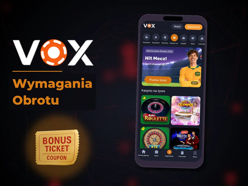 vox casino - Wymagania Obrotu