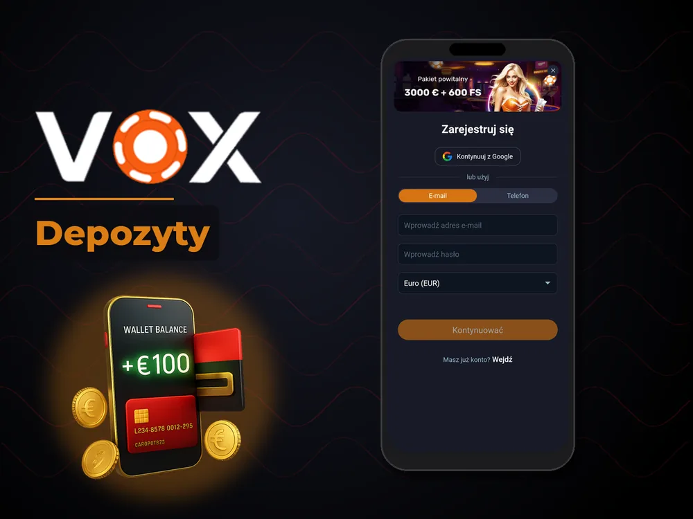 vox casino - Depozyty
