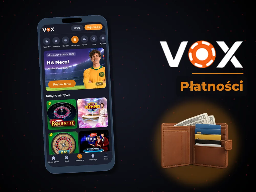 vox casino - Płatności