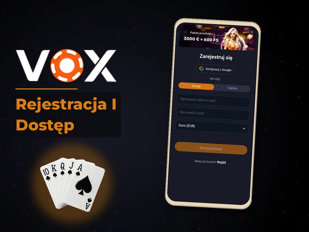 vox casino - Rejestracja I Dostęp