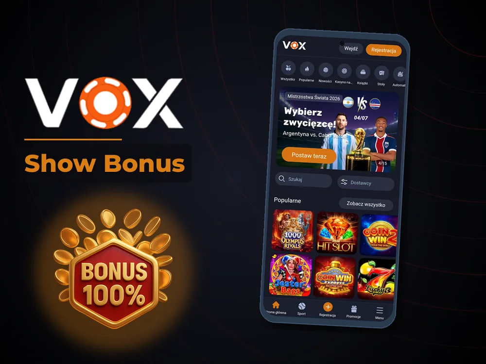 vox casino - Show Bonus