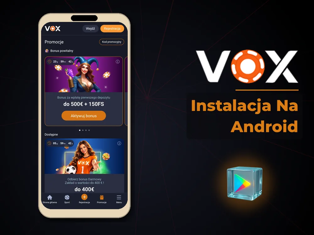 vox casino - Instalacja Na Android