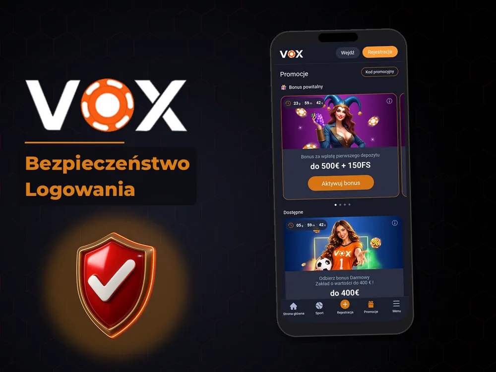 vox casino - Bezpieczeństwo Logowania