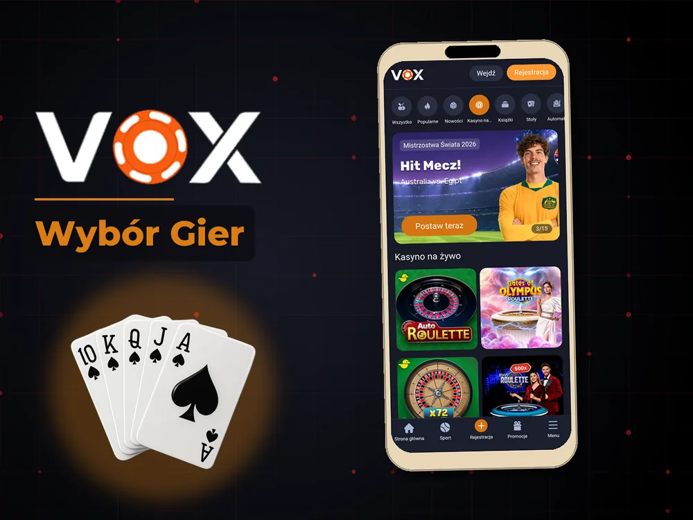 vox casino - Wybór Gier