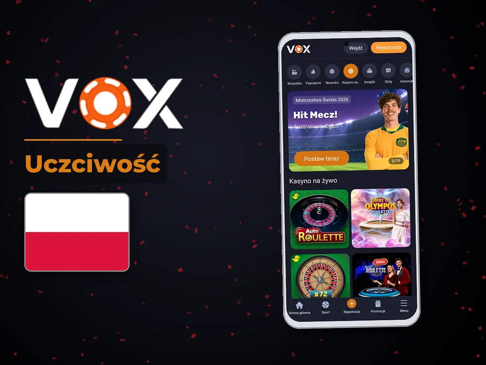 vox casino - Uczciwość