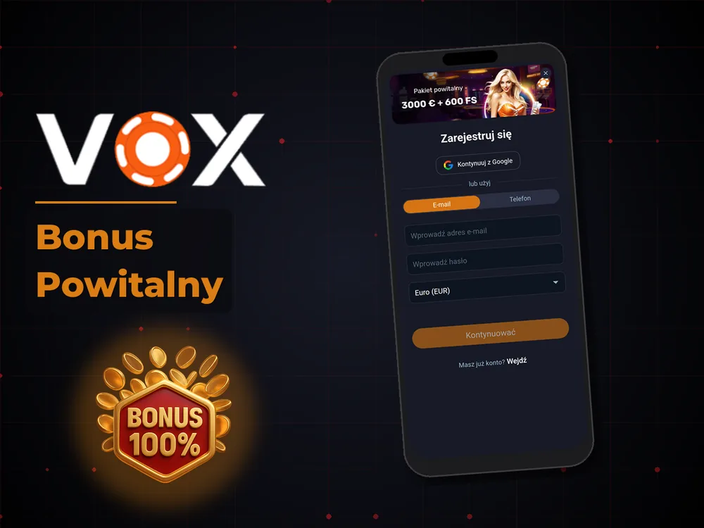 vox casino - Bonus Powitalny