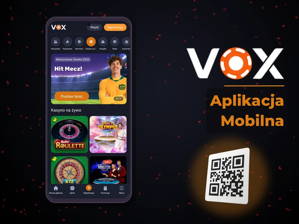 vox casino - Aplikacja Mobilna