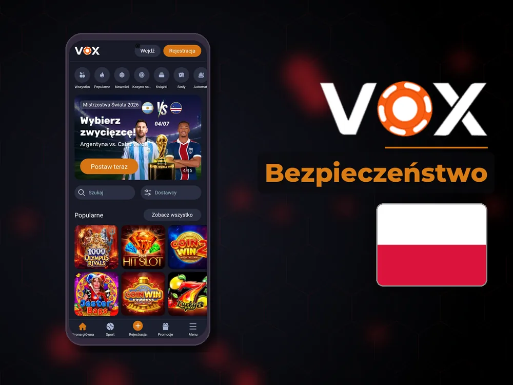 vox casino - Bezpieczeństwo