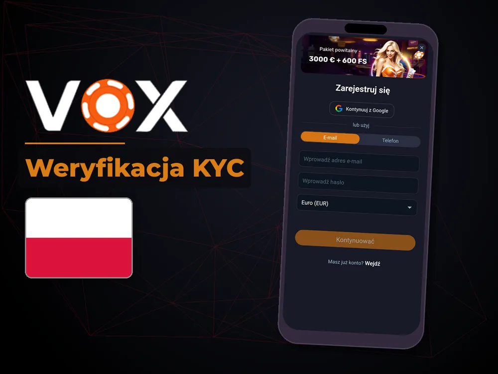 vox casino - Weryfikacja KYC