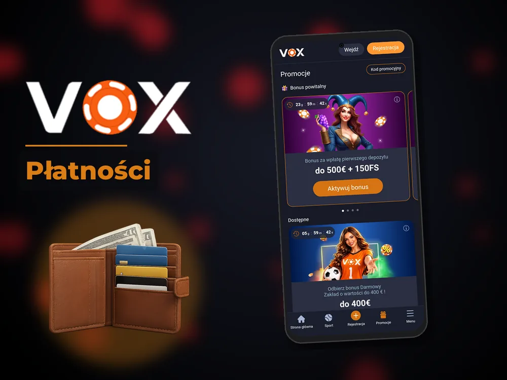 vox casino - Płatności