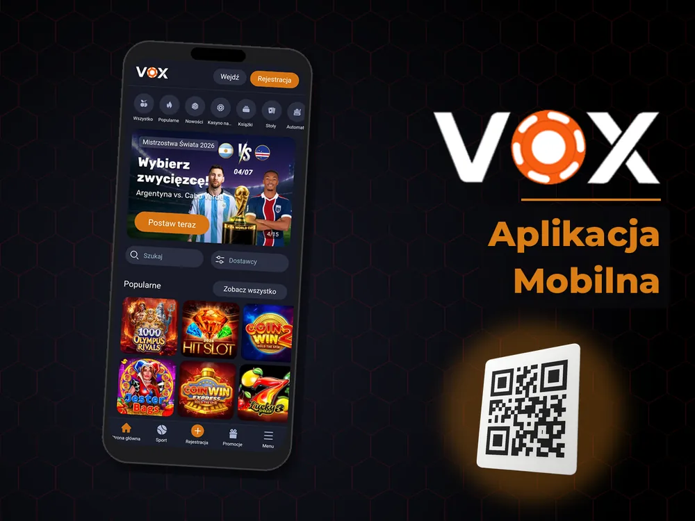 vox casino - Aplikacja Mobilna