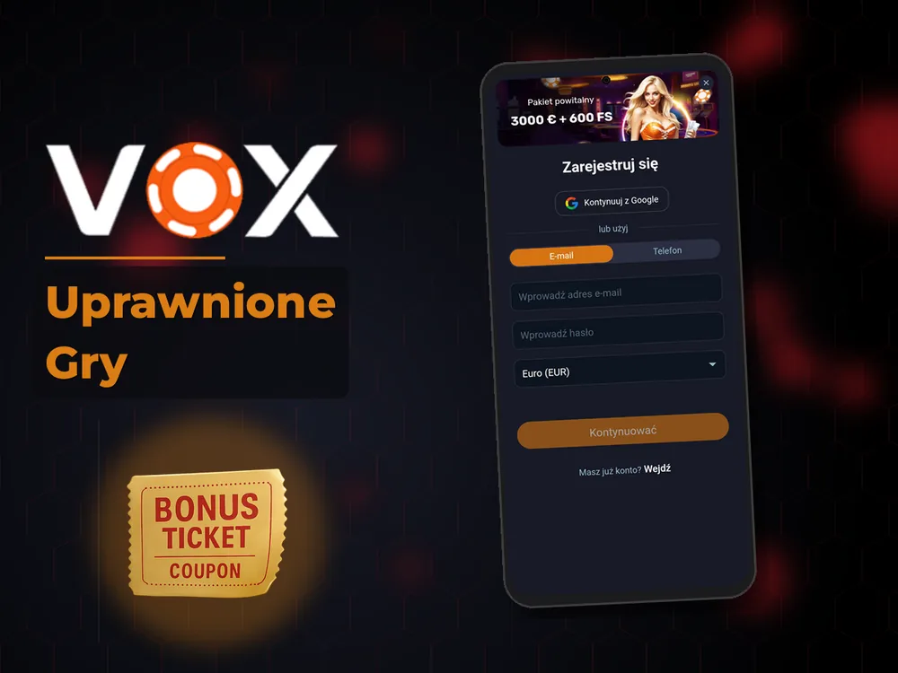 vox casino - Uprawnione Gry