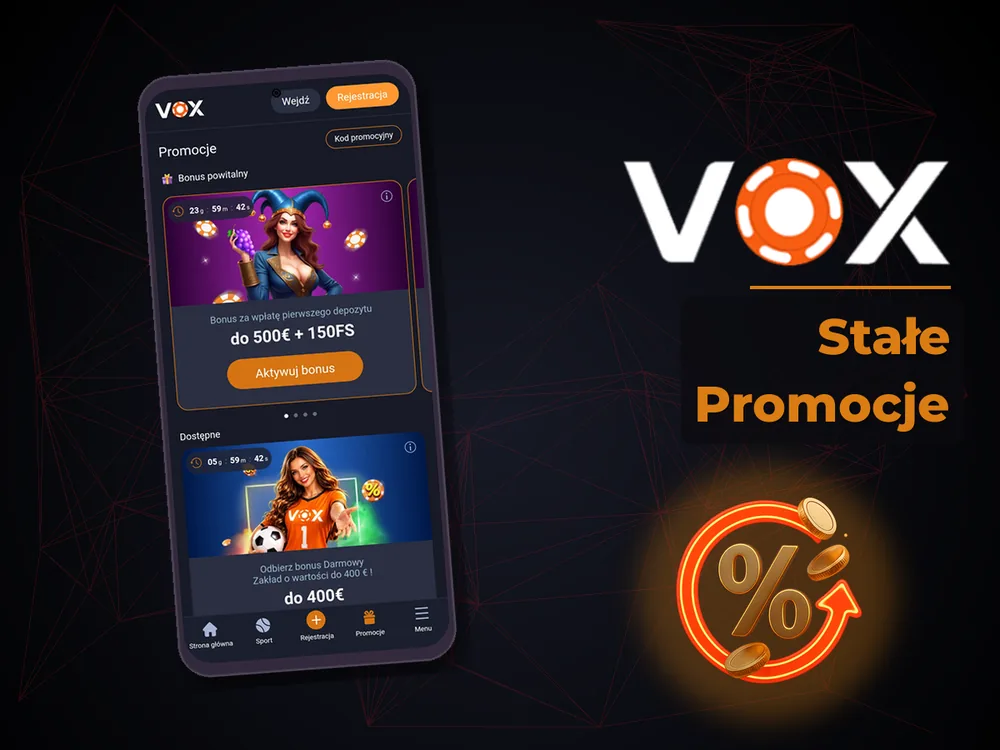 vox casino - Stałe Promocje
