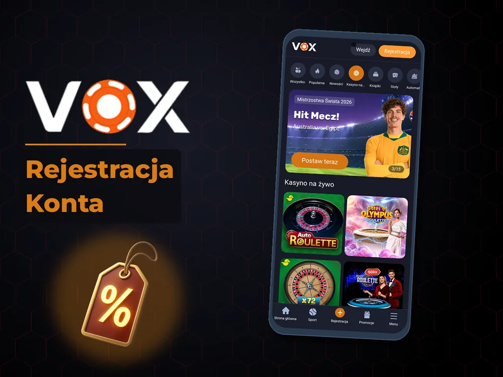 vox casino - Rejestracja Konta
