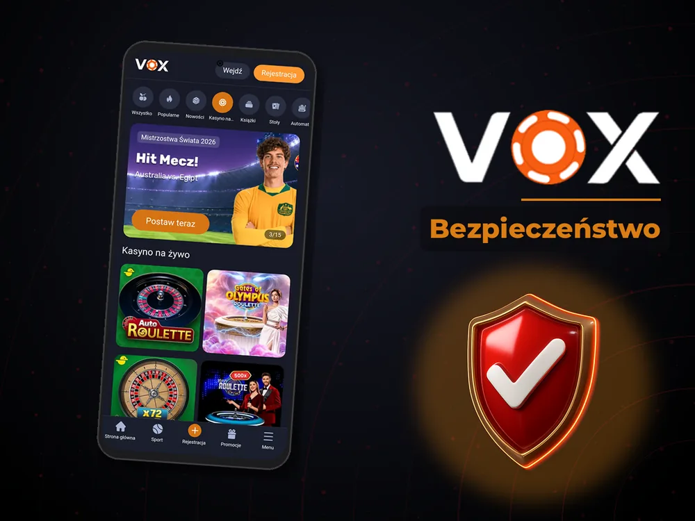 vox casino - Bezpieczeństwo