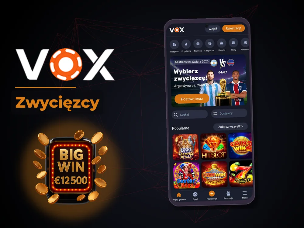 vox casino - Zwycięzcy