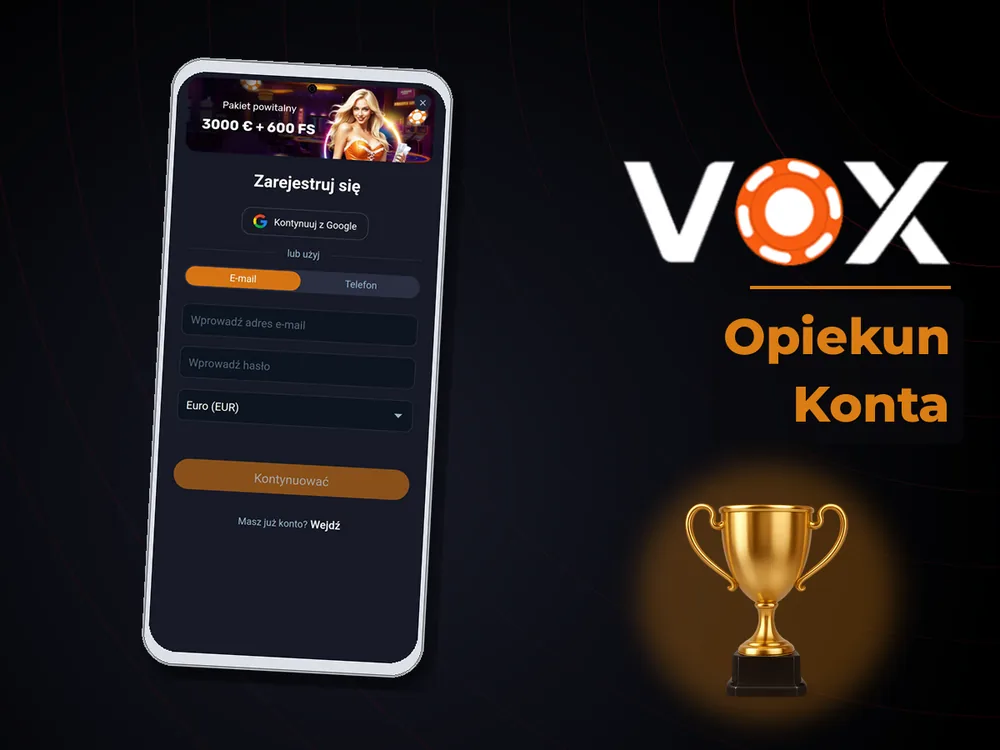 vox casino - Opiekun Konta