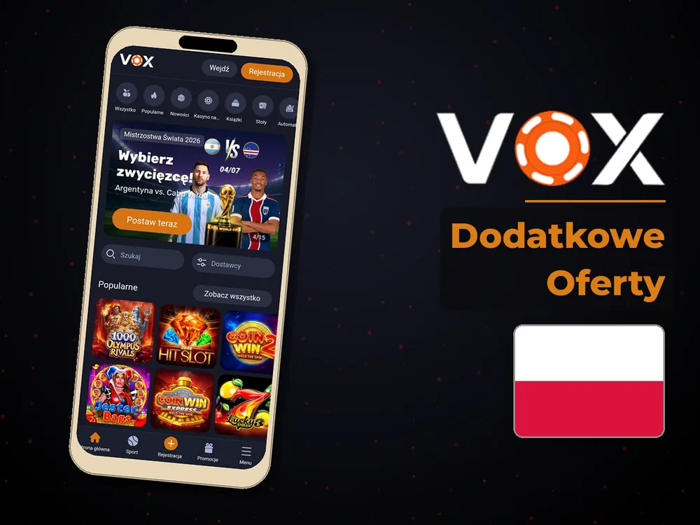 vox casino - Dodatkowe Oferty